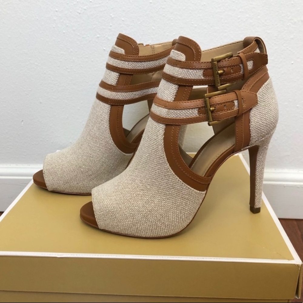Michael Kors Peep Toe Bootie Heel